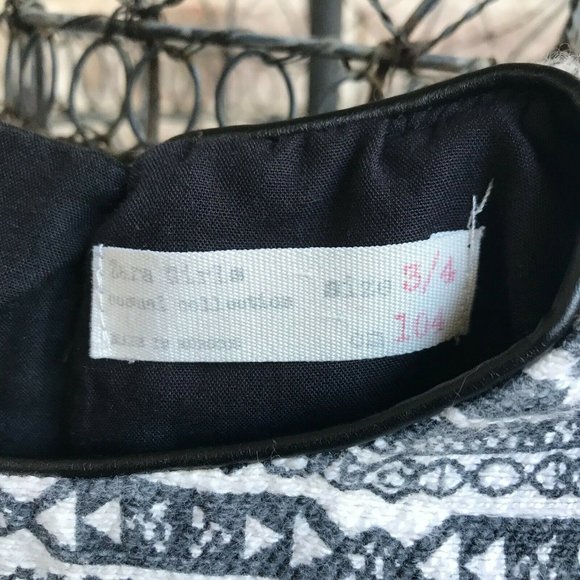 Zara Girls Casual Collection Dress Size 3 /4 Aztec Southwest Back Zip Co… - Picture 10 of 10